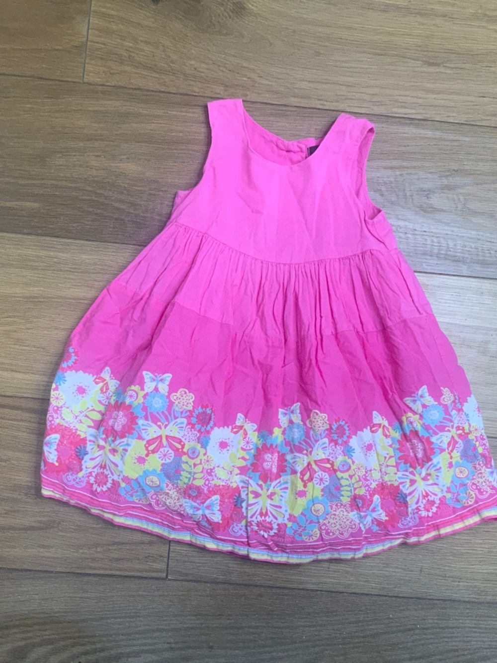 Girls Pink Dress With Flowers